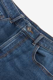 Mid Blue Skinny Fit Stretch Denim Shorts - Image 6 of 8