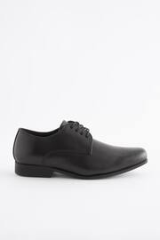 Black Wide Fit (G) School Leather Lace Up Shoes - Image 2 of 9
