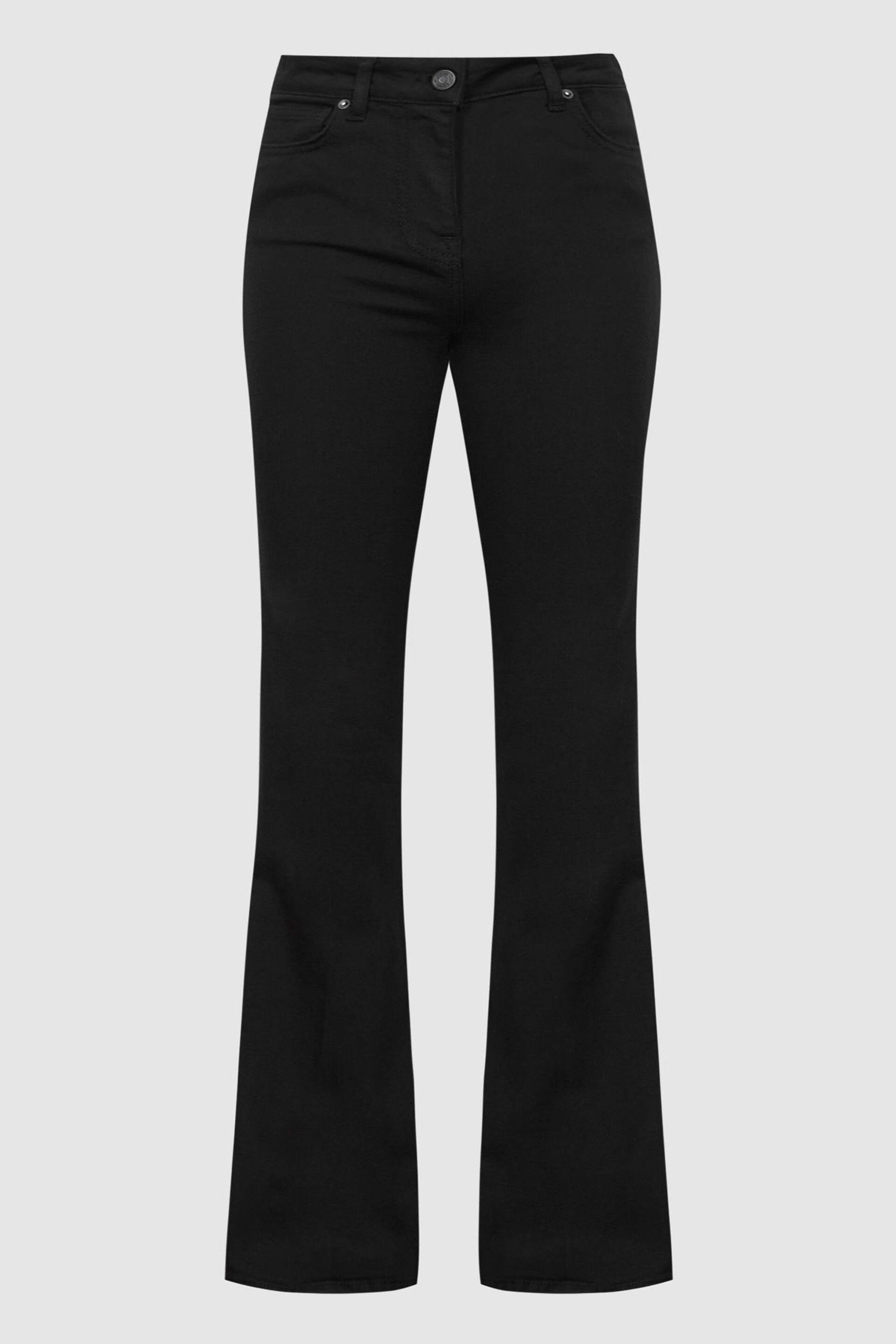Reiss Black Beau High Rise Skinny Flared Jeans - Image 2 of 5