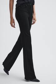Reiss Black Beau High Rise Skinny Flared Jeans - Image 3 of 5