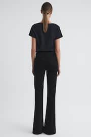 Reiss Black Beau High Rise Skinny Flared Jeans - Image 5 of 5