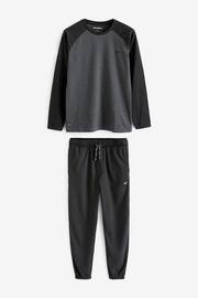 Threadbare Black Cotton Blend Long Sleeve Pyjamas Set - Image 6 of 8