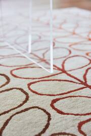 Orla Kiely Red Linear Stem Ombre Rug - Image 2 of 4