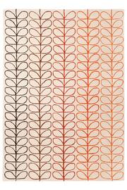 Orla Kiely Red Linear Stem Ombre Rug - Image 4 of 4