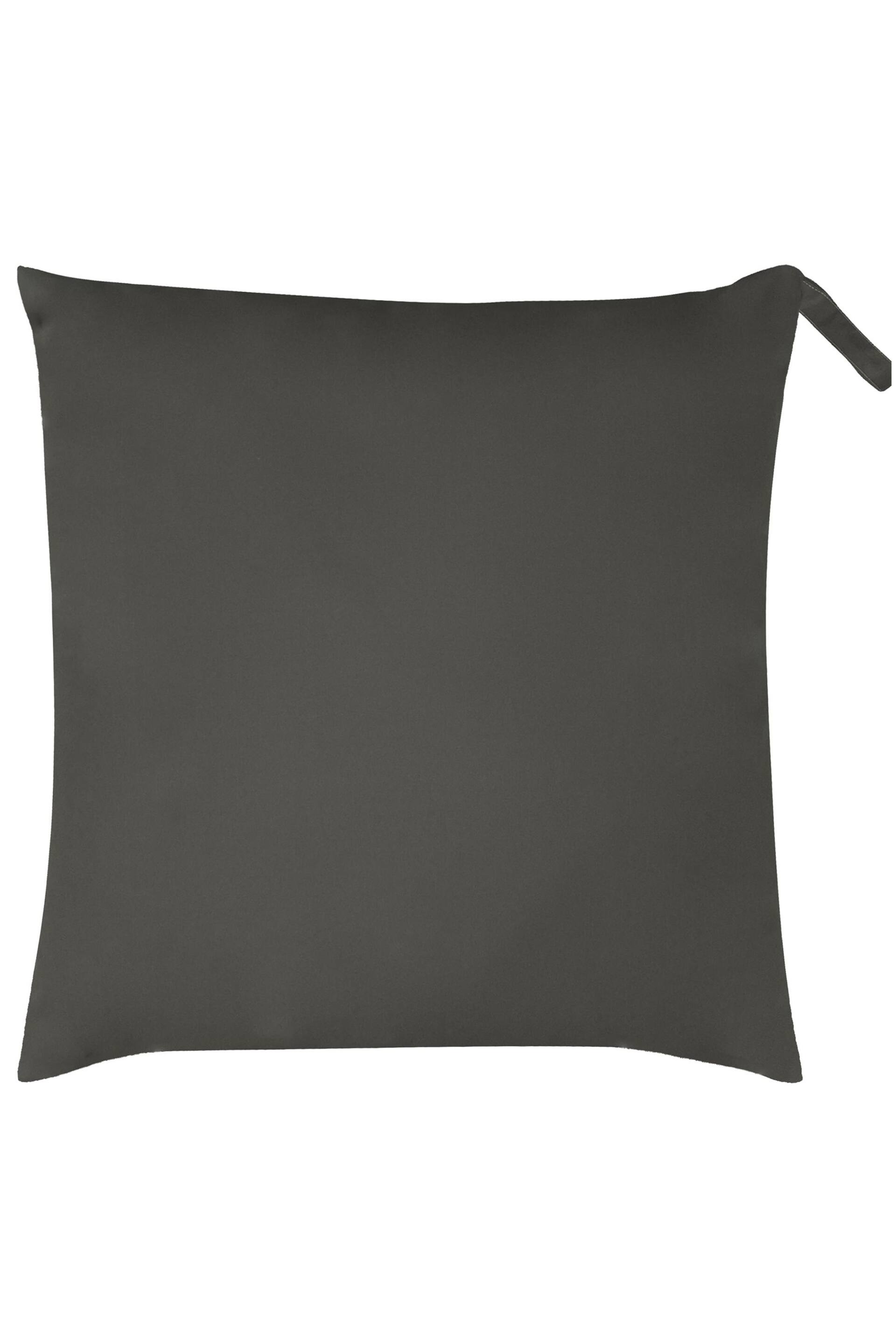 furn. Grey Plain Large Water UV Resistant Outdoor Floor Cushion - Image 1 of 3