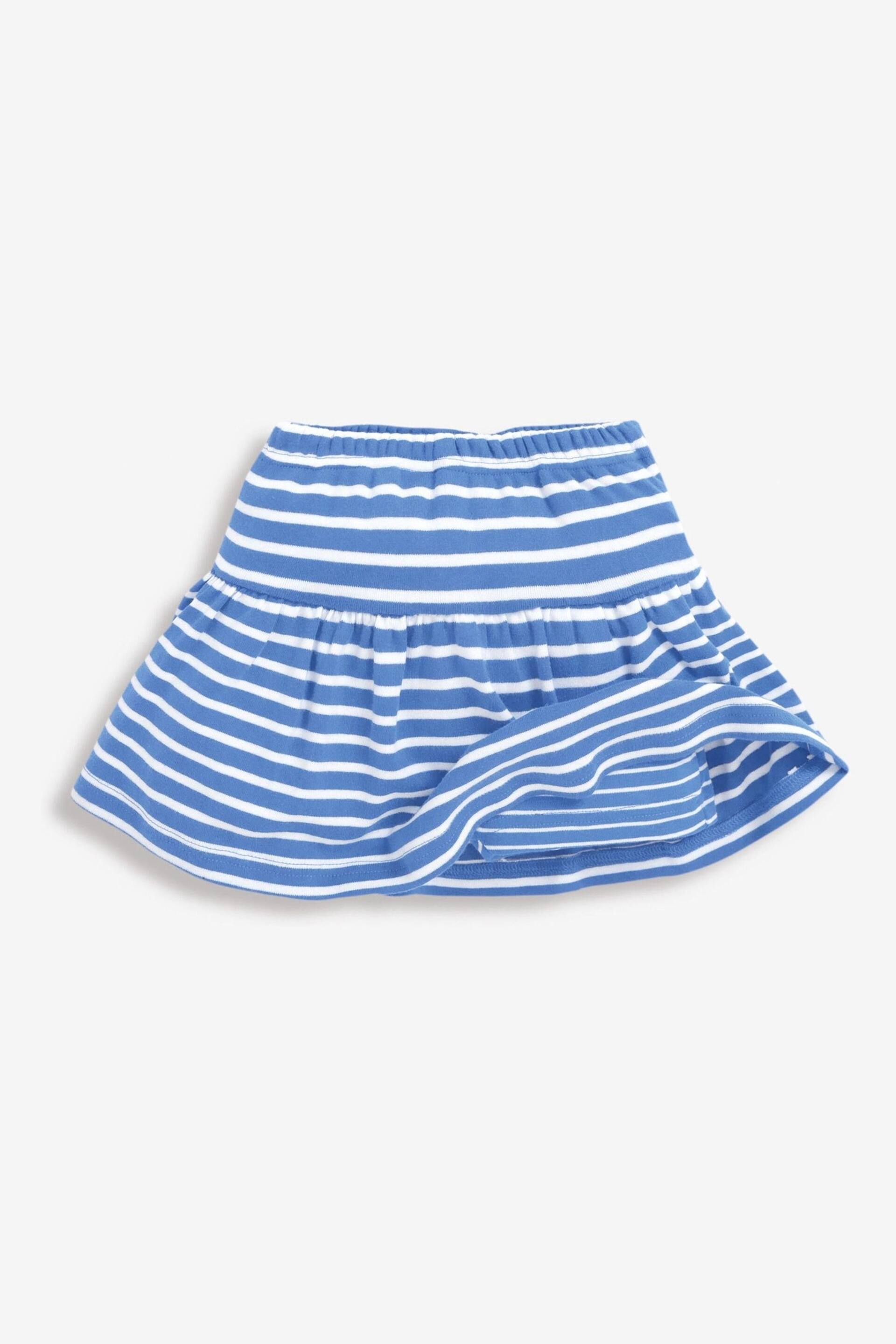 JoJo Maman Bébé Cornflower Girls' Classic Stripe Skort - Image 1 of 1