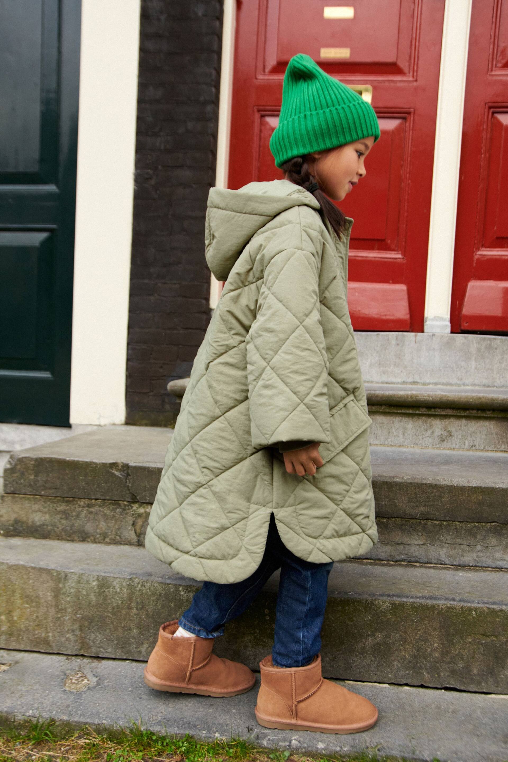 Khaki Green Shower Resistant Padded Coat (3-16yrs) - Image 2 of 7