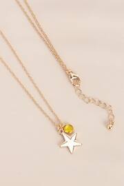 Gold Tone Birthstone Necklace November - Image 1 of 3