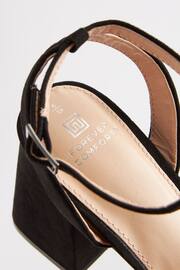Black Forever Comfort® Flare Platform Sandals - Image 8 of 10