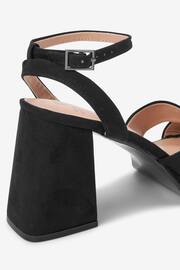 Black Forever Comfort® Flare Platform Sandals - Image 9 of 10