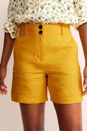 Boden Yellow Westbourne Linen Shorts - Image 5 of 6