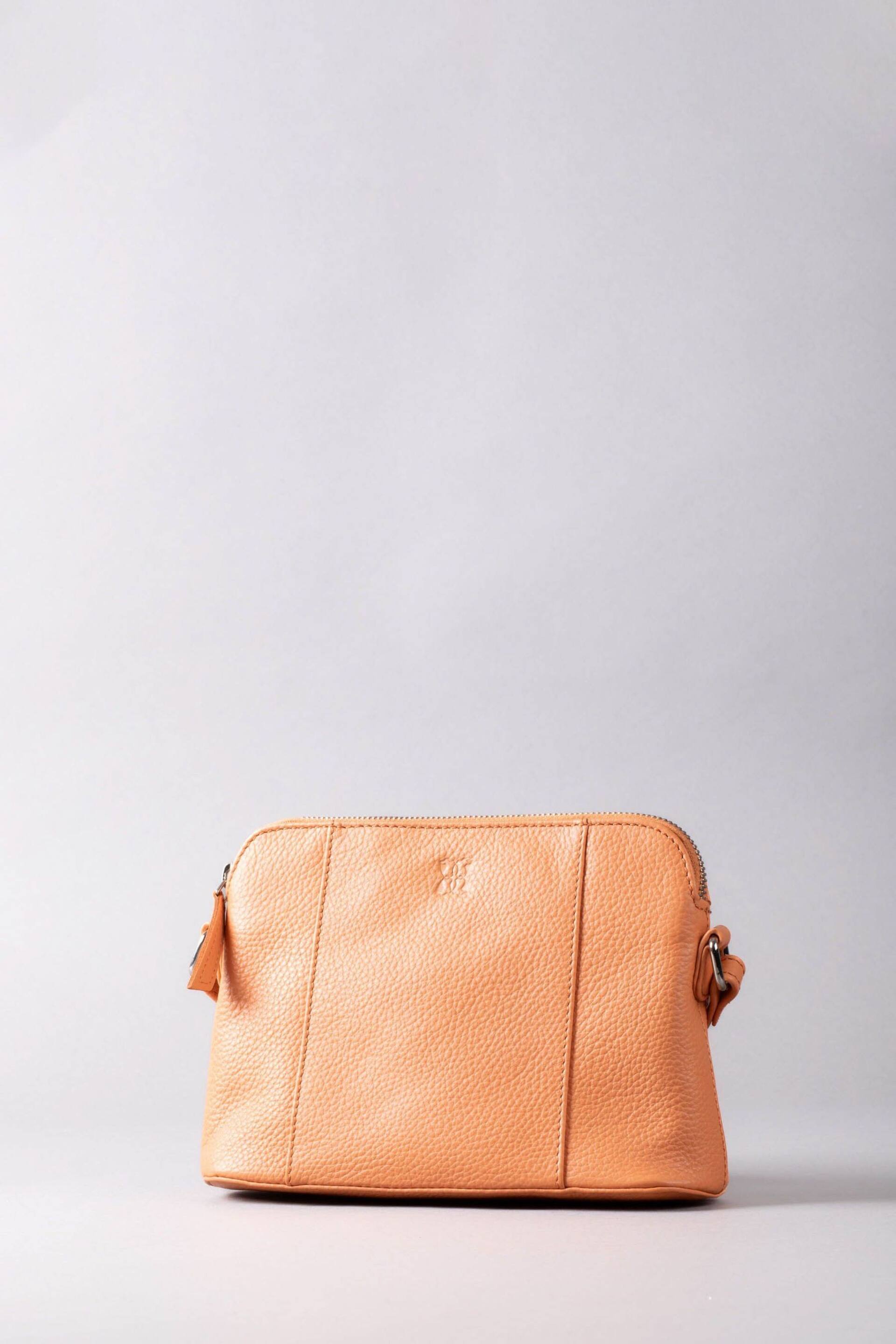 Lakeland Leather Orange Alston Curved Leather Cross-Body Bag - Image 1 of 6