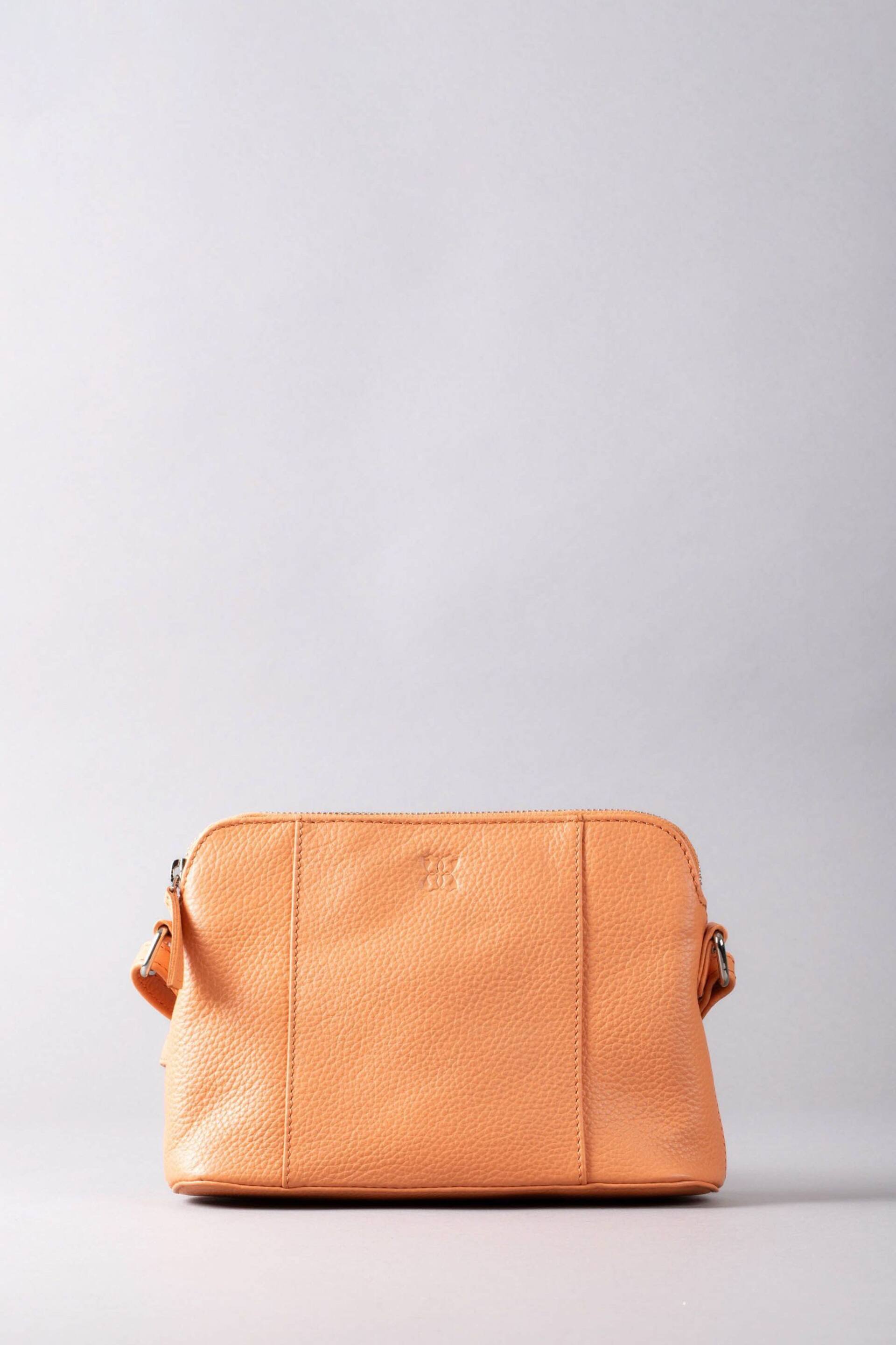 Lakeland Leather Orange Alston Curved Leather Cross-Body Bag - Image 2 of 6