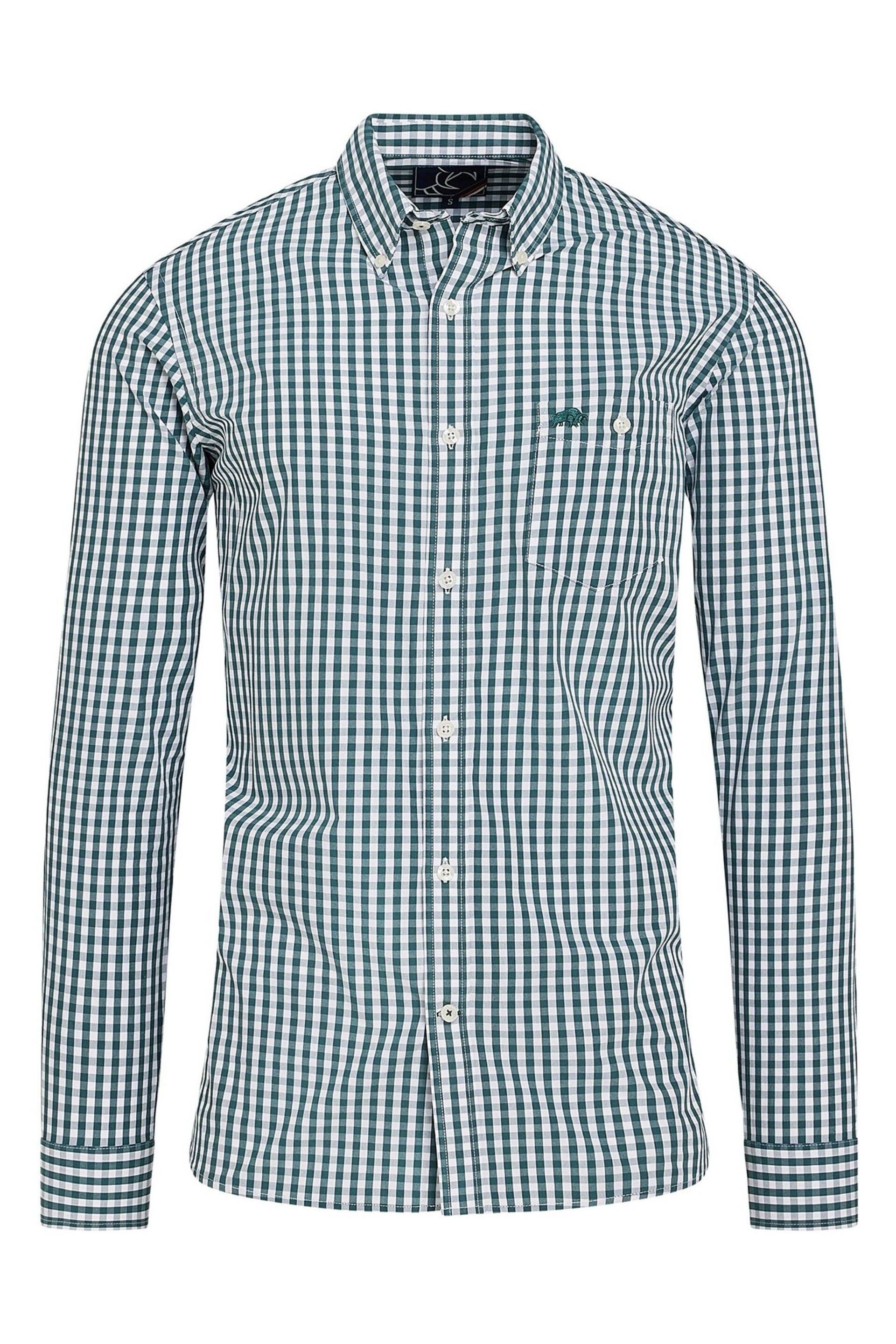Long Sleeve Green Classic Gingham Shirt - Image 6 of 7