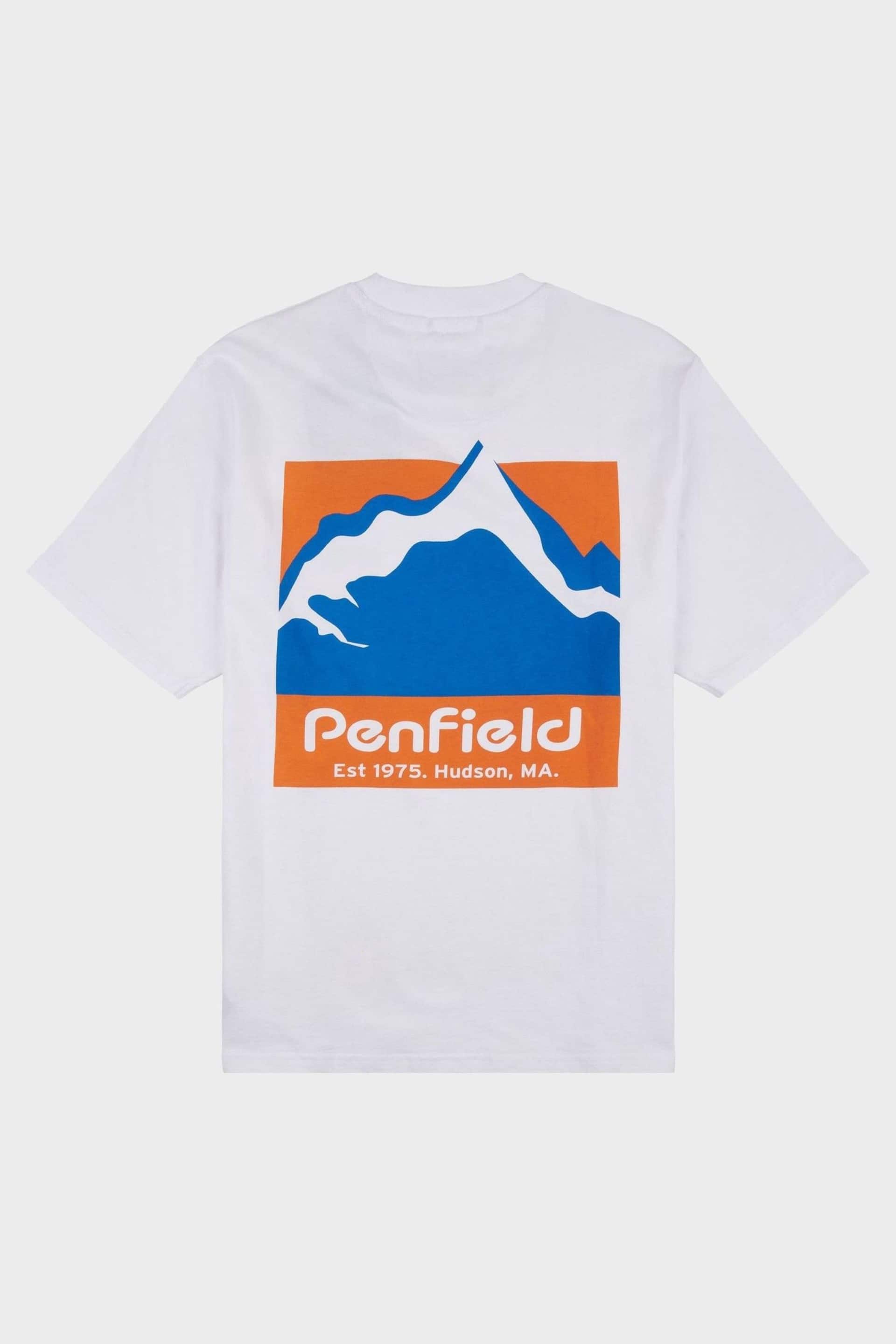 Penfield Mens Relaxed Fit Mountain Scene Back Graphic T-Shirt - Image 6 of 8