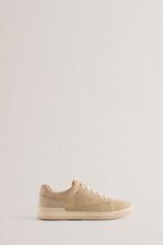 Ted Baker Natural Brentfd Leather Suede Cupsole Shoes - Image 1 of 5