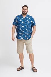 Blend Blue Printed Short Sleeve Shirt - Image 4 of 5