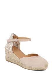 Jones Bootmaker Natural Rosina Leather Espadrilles - Image 3 of 6