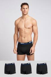 U.S. Polo Assn. Mens Sports Boxer Black Shorts 3 Pack - Image 1 of 8