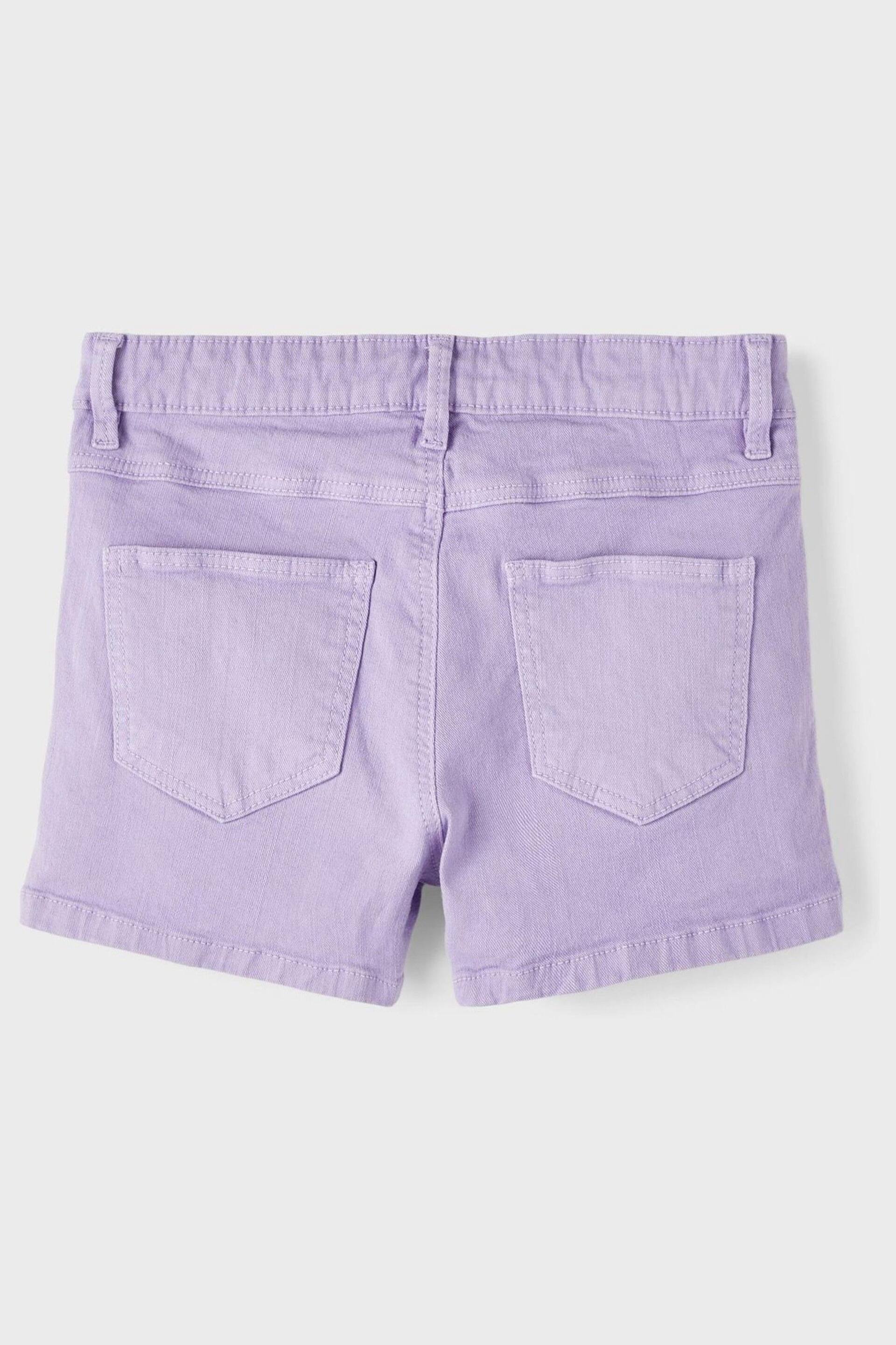 Name It Purple Twist Shorts - Image 4 of 4