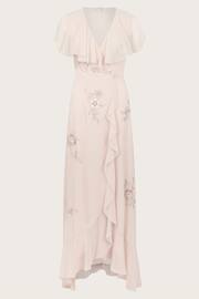Monsoon Pink Ausha Embellished Wrap Dress - Image 5 of 5