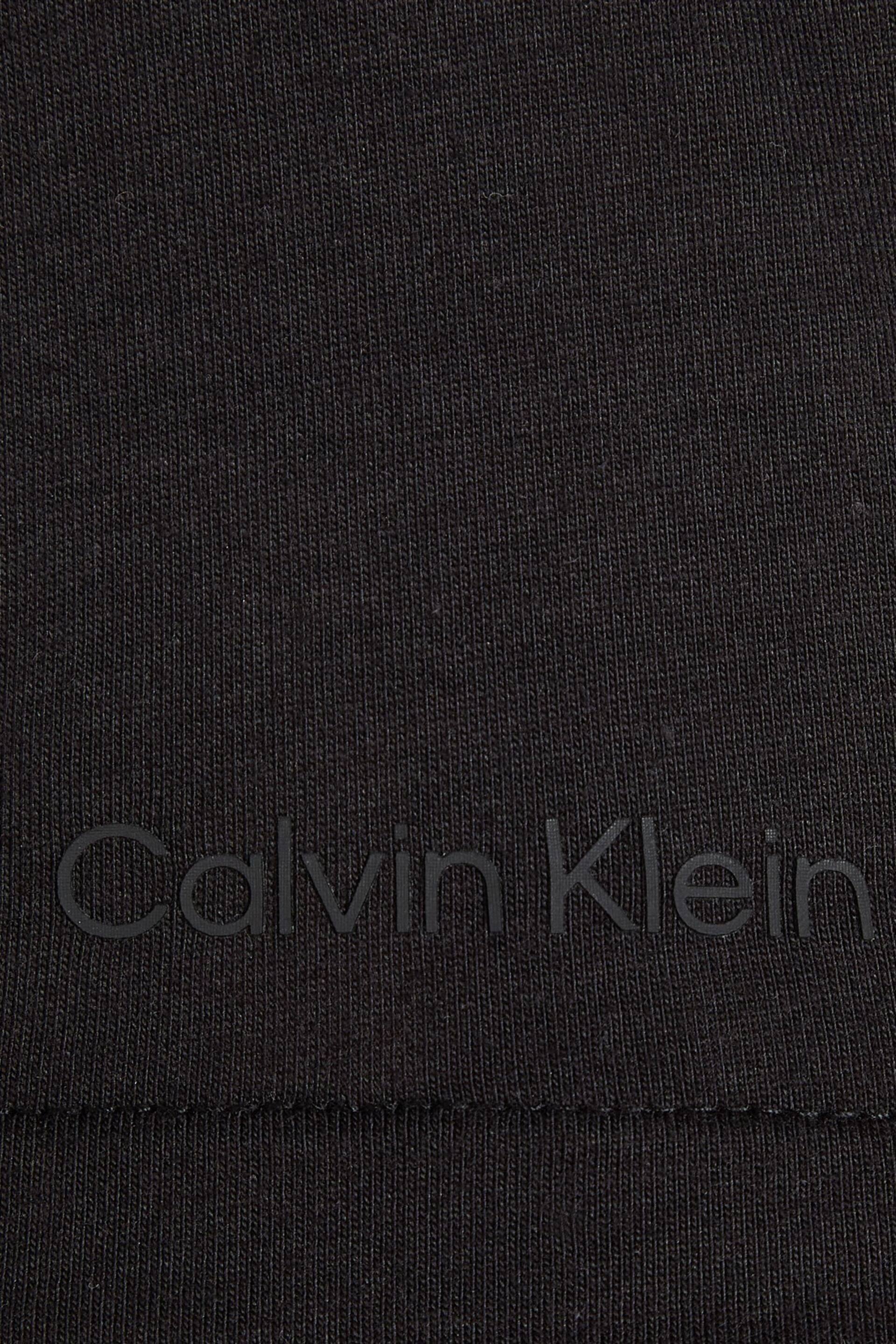 Calvin Klein Black Logo Cuffed Joggers - Image 2 of 2