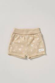 Homegrown Natural 3 Piece Bodysuit Shorts And Reversible Bib Set - Image 4 of 5