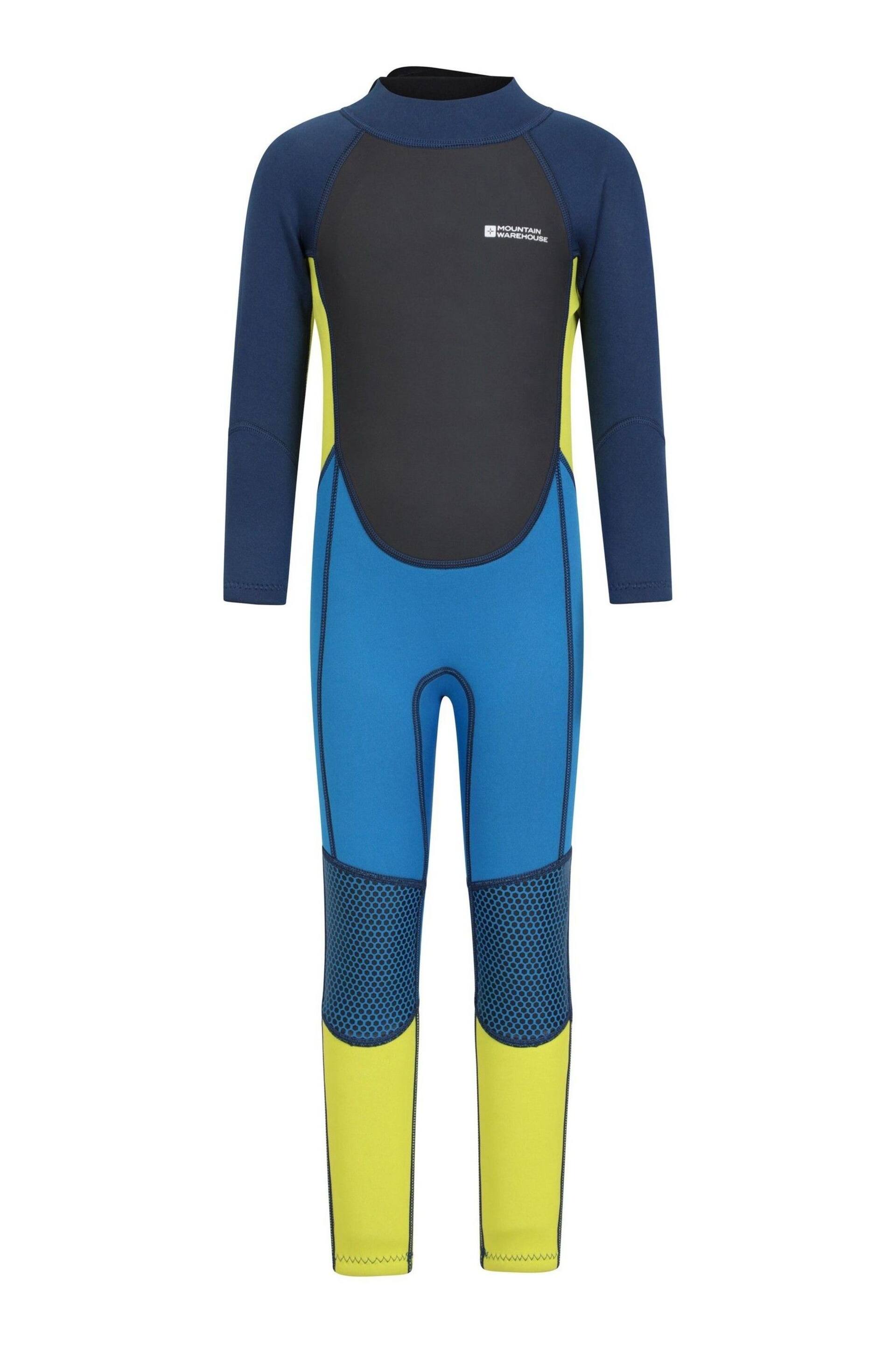 Mountain Warehouse Blue Kids Full Length 2.5mm Neoprene Wetsuit - Image 1 of 5