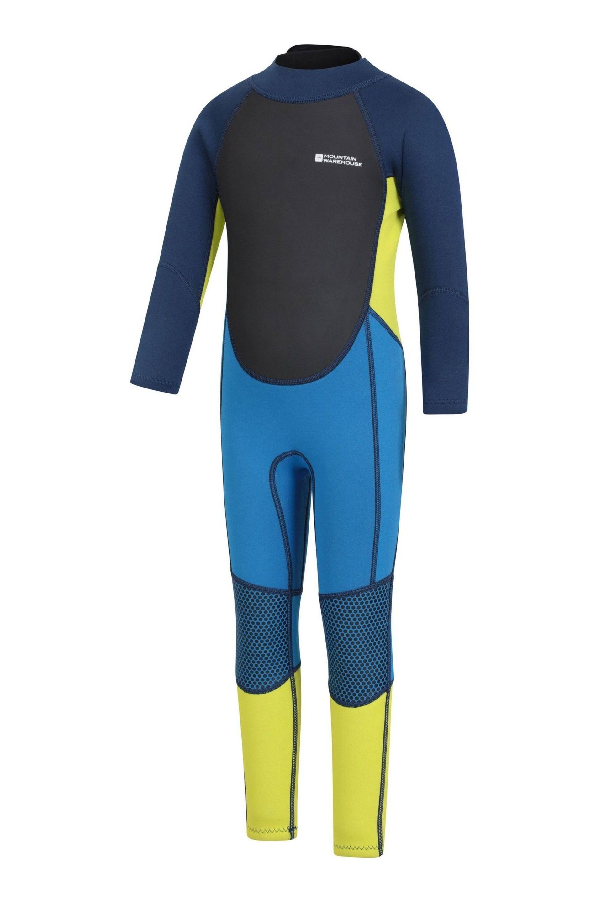 Mountain Warehouse Blue Kids Full Length 2.5mm Neoprene Wetsuit - Image 4 of 5