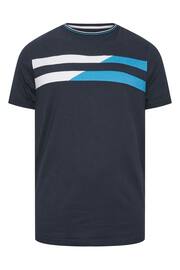 BadRhino Big & Tall Blue Chest Stripe T-Shirt - Image 2 of 3