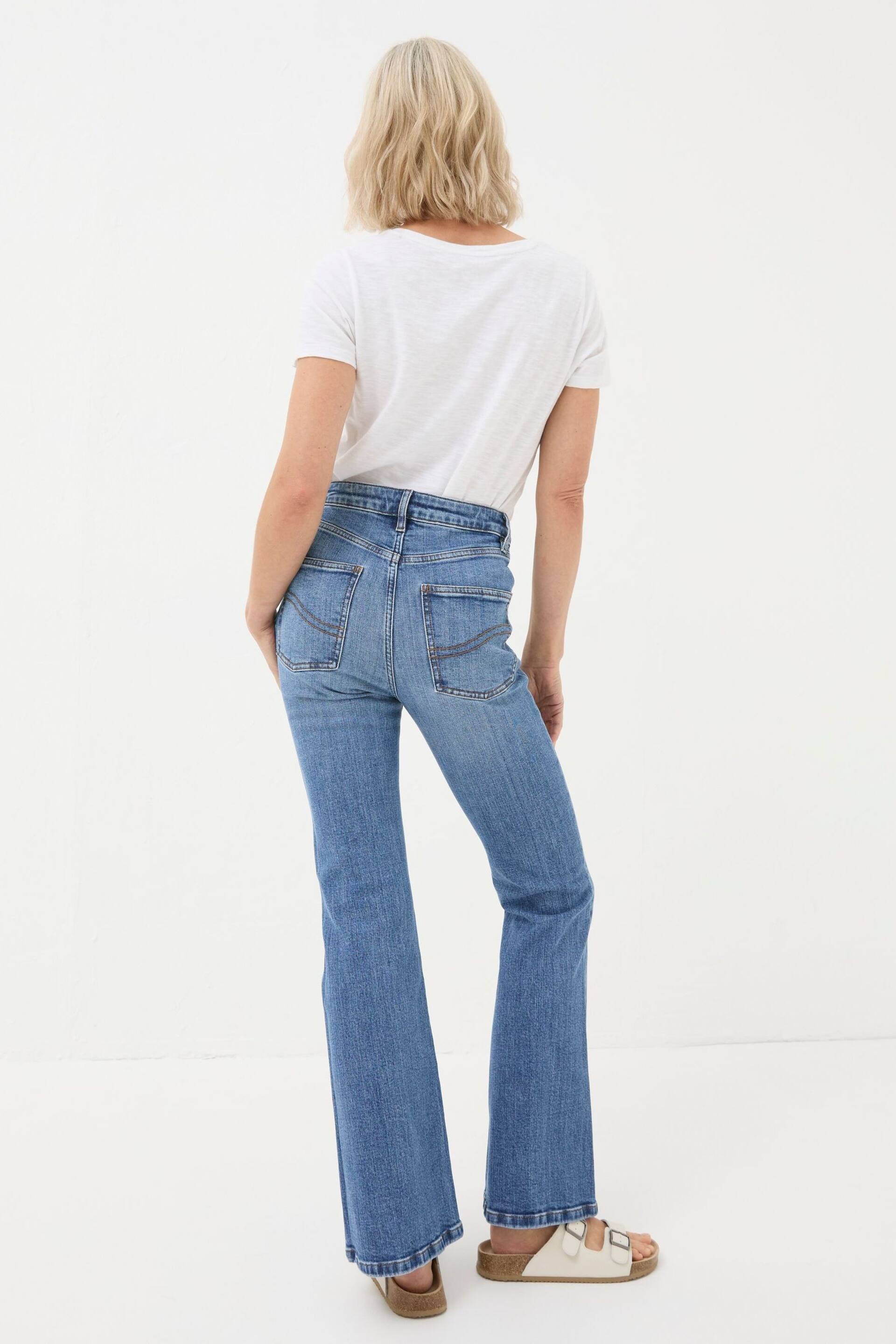 FatFace Blue Farah Flare Jeans - Image 2 of 5