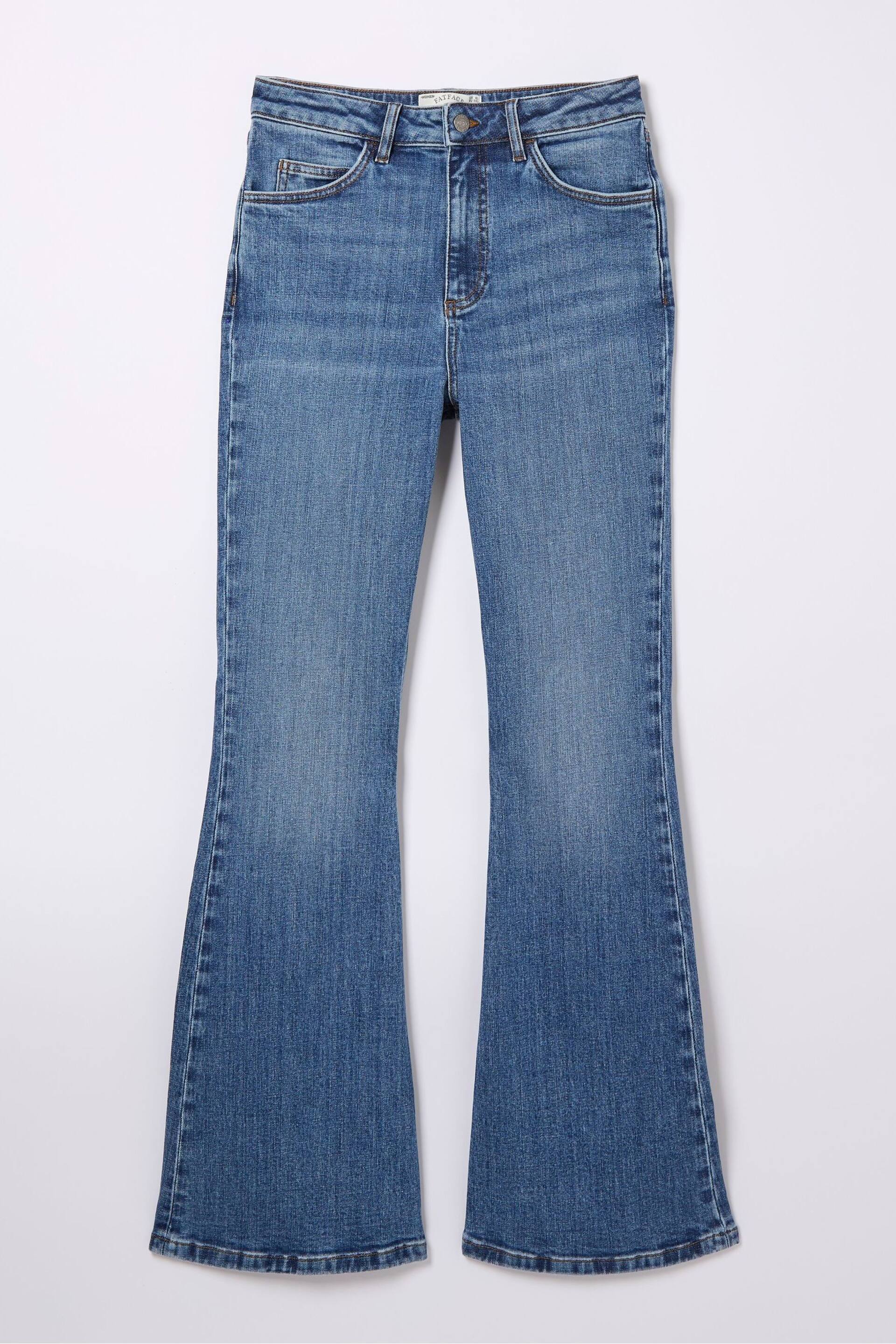 FatFace Blue Farah Flare Jeans - Image 5 of 5