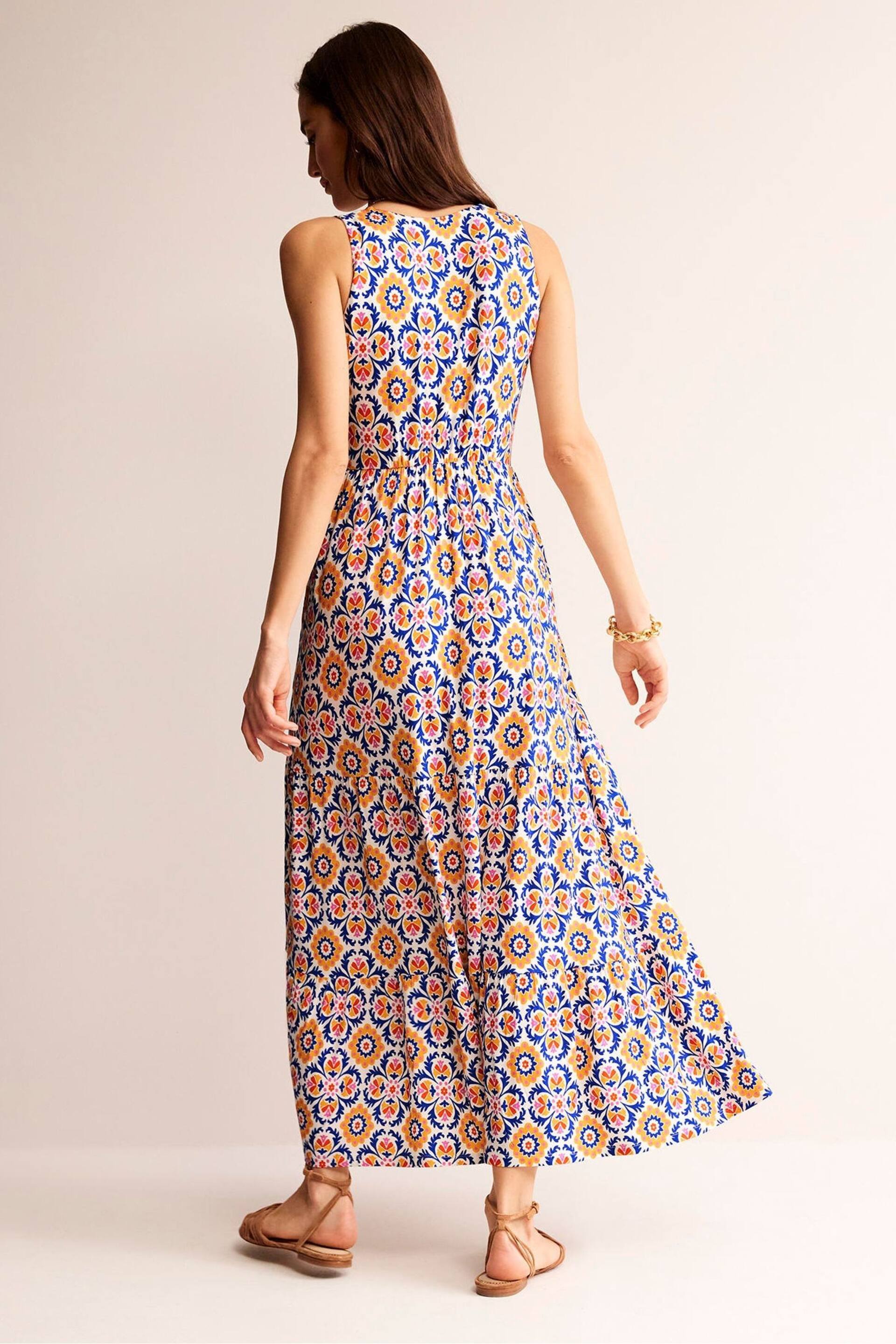 Boden Yellow Sylvia Jersey Maxi Tier Dress - Image 3 of 5