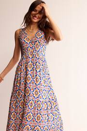 Boden Yellow Sylvia Jersey Maxi Tier Dress - Image 4 of 5