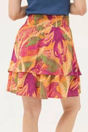 FatFace Orange Ali Tropical Floral Skirt - Image 3 of 5
