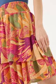 FatFace Orange Ali Tropical Floral Skirt - Image 4 of 5