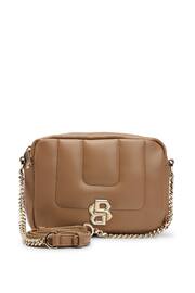 BOSS Beige Double Monogram Logo Crossbody Bag - Image 3 of 4