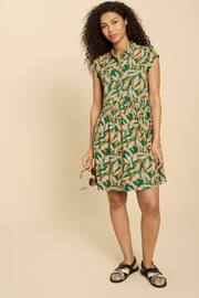 White Stuff Green Everly Jersey Shirt Dress - Image 2 of 7