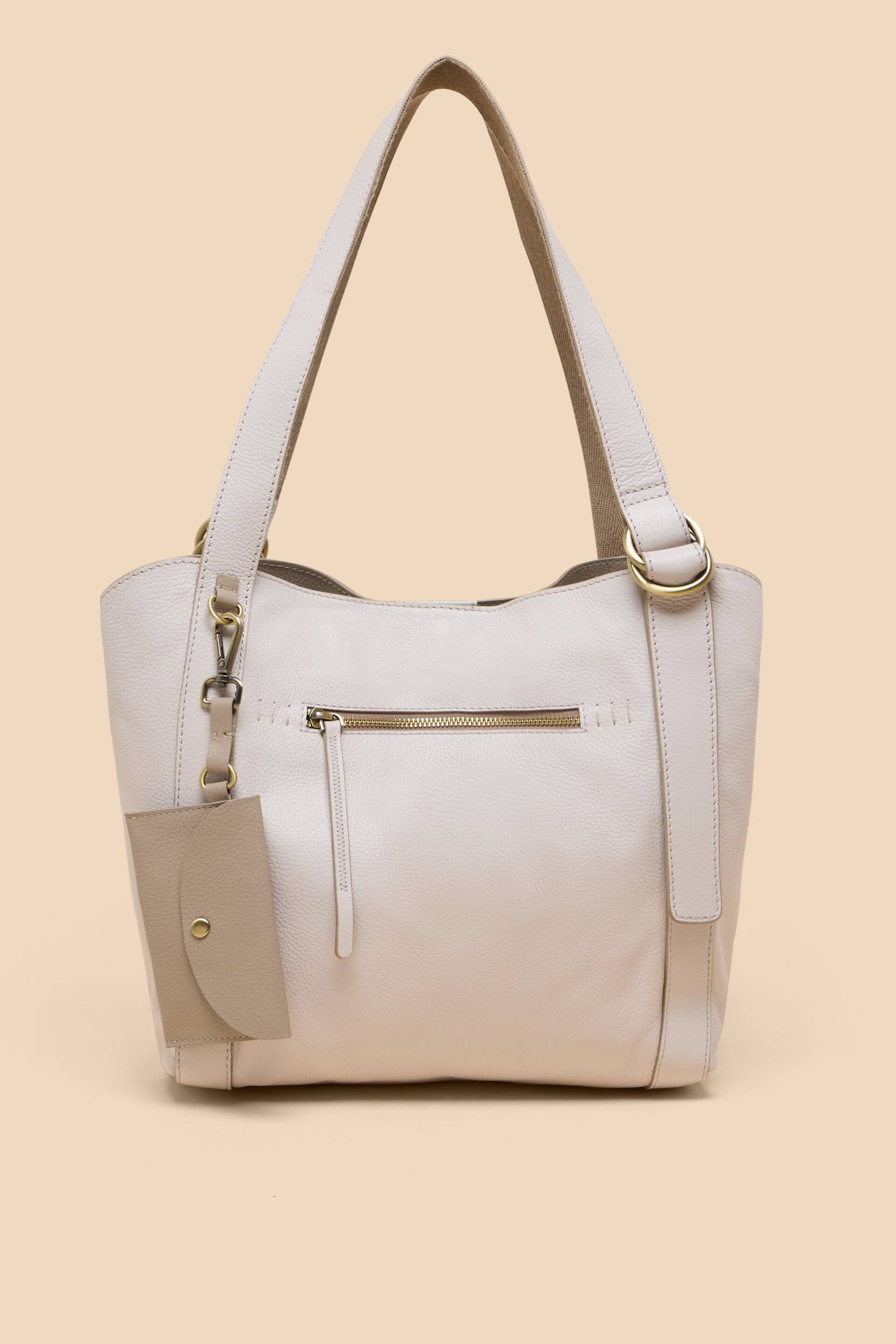 White Stuff White Leather Hannah Tote Bag - Image 1 of 4