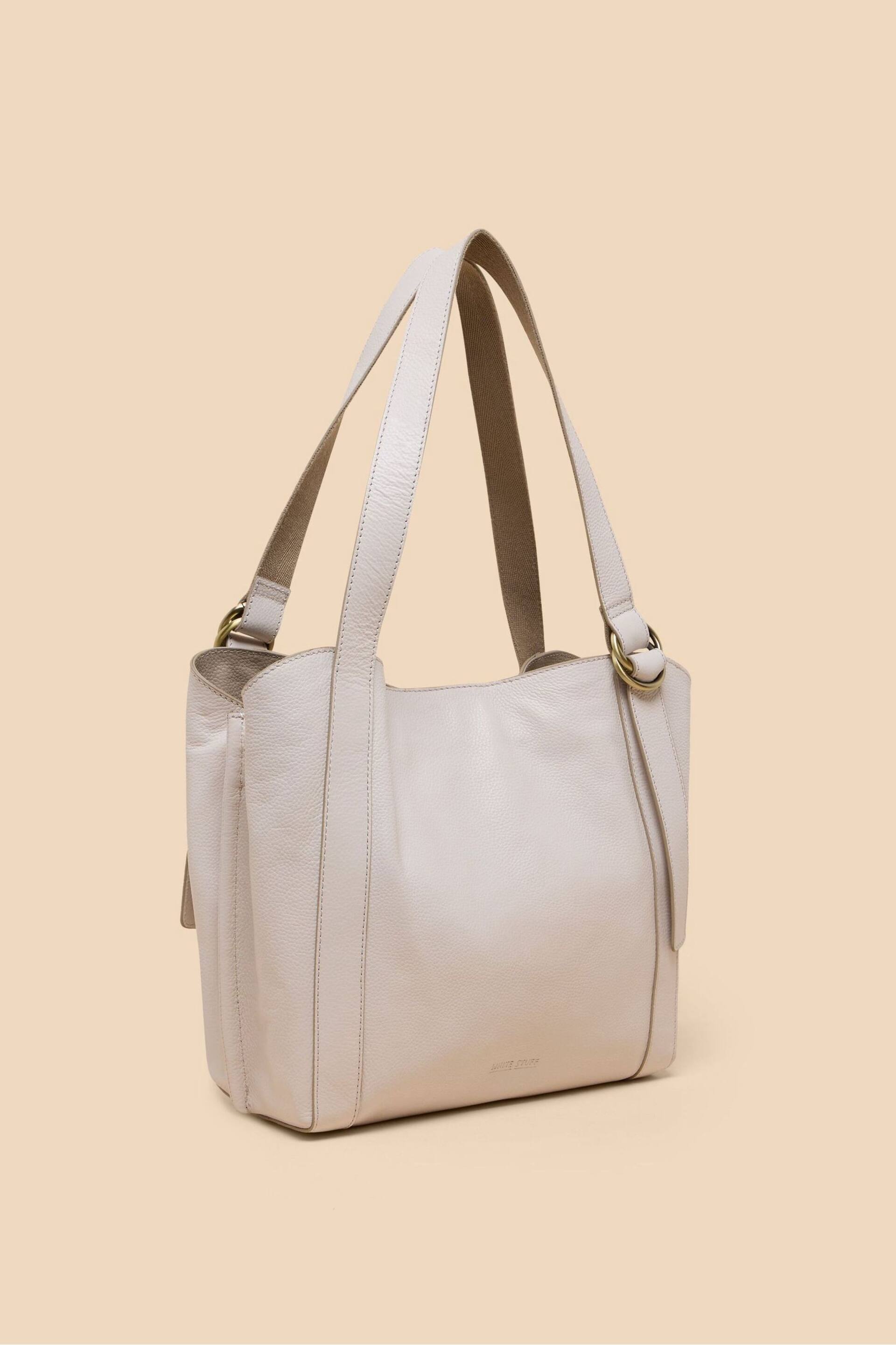 White Stuff White Leather Hannah Tote Bag - Image 2 of 4