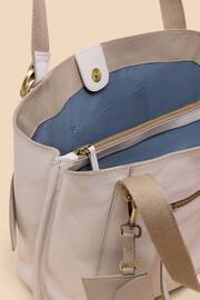 White Stuff White Leather Hannah Tote Bag - Image 3 of 4