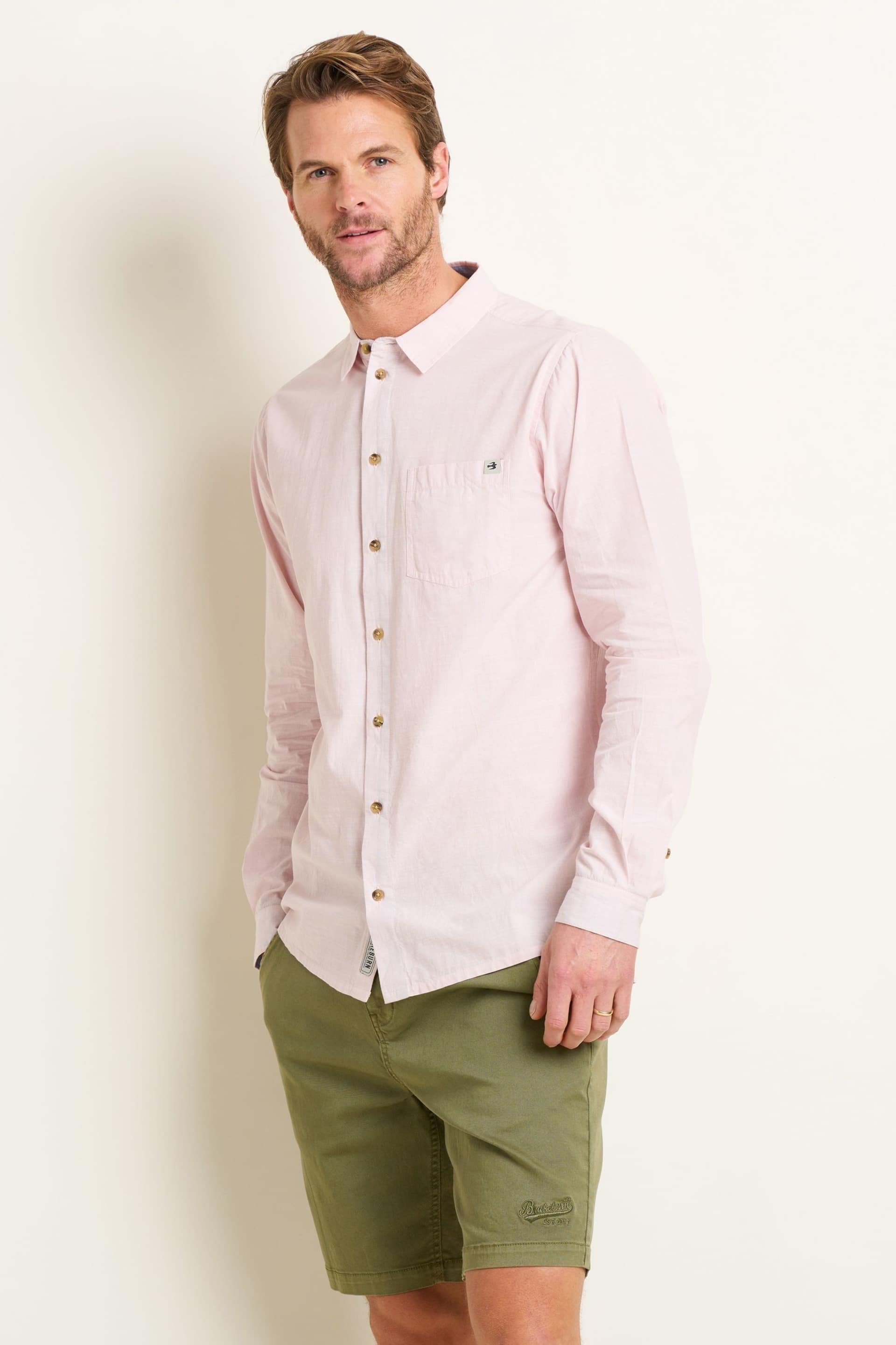 Brakeburn Pink Stripe Long Sleeve Shirt - Image 2 of 6
