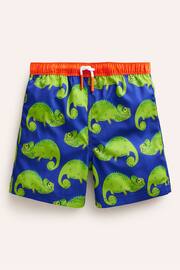 Boden Blue Chameleon Swim Shorts - Image 1 of 3