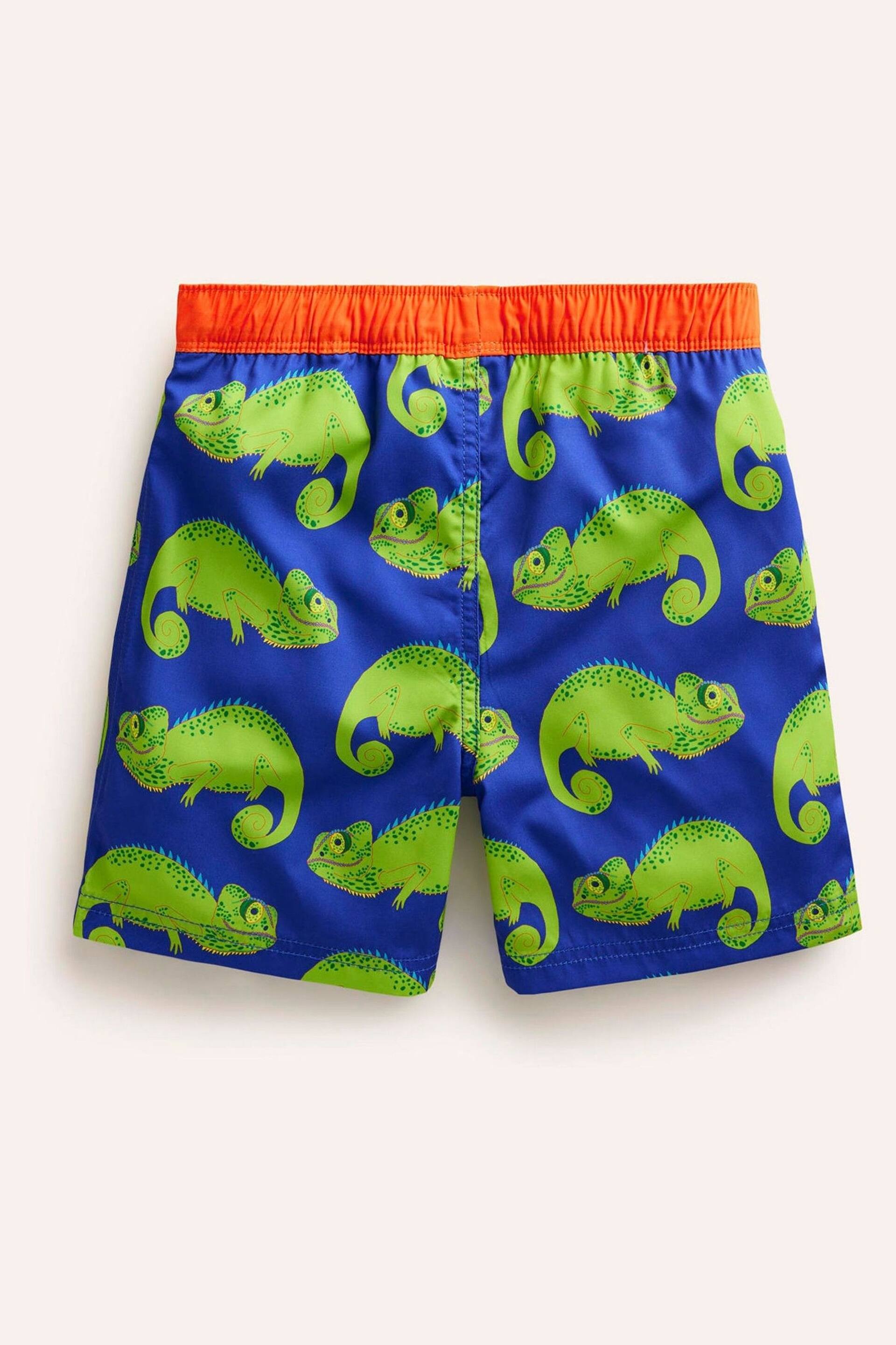 Boden Blue Chameleon Swim Shorts - Image 2 of 3