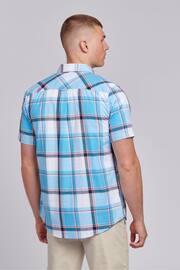 U.S. Polo Assn. Mens Blue Short Sleeve Check Shirt - Image 4 of 8