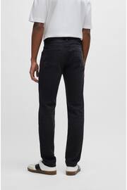 BOSS Black Wash Regular Fit Taper Comfort Stretch Denim Jeans - Image 2 of 4