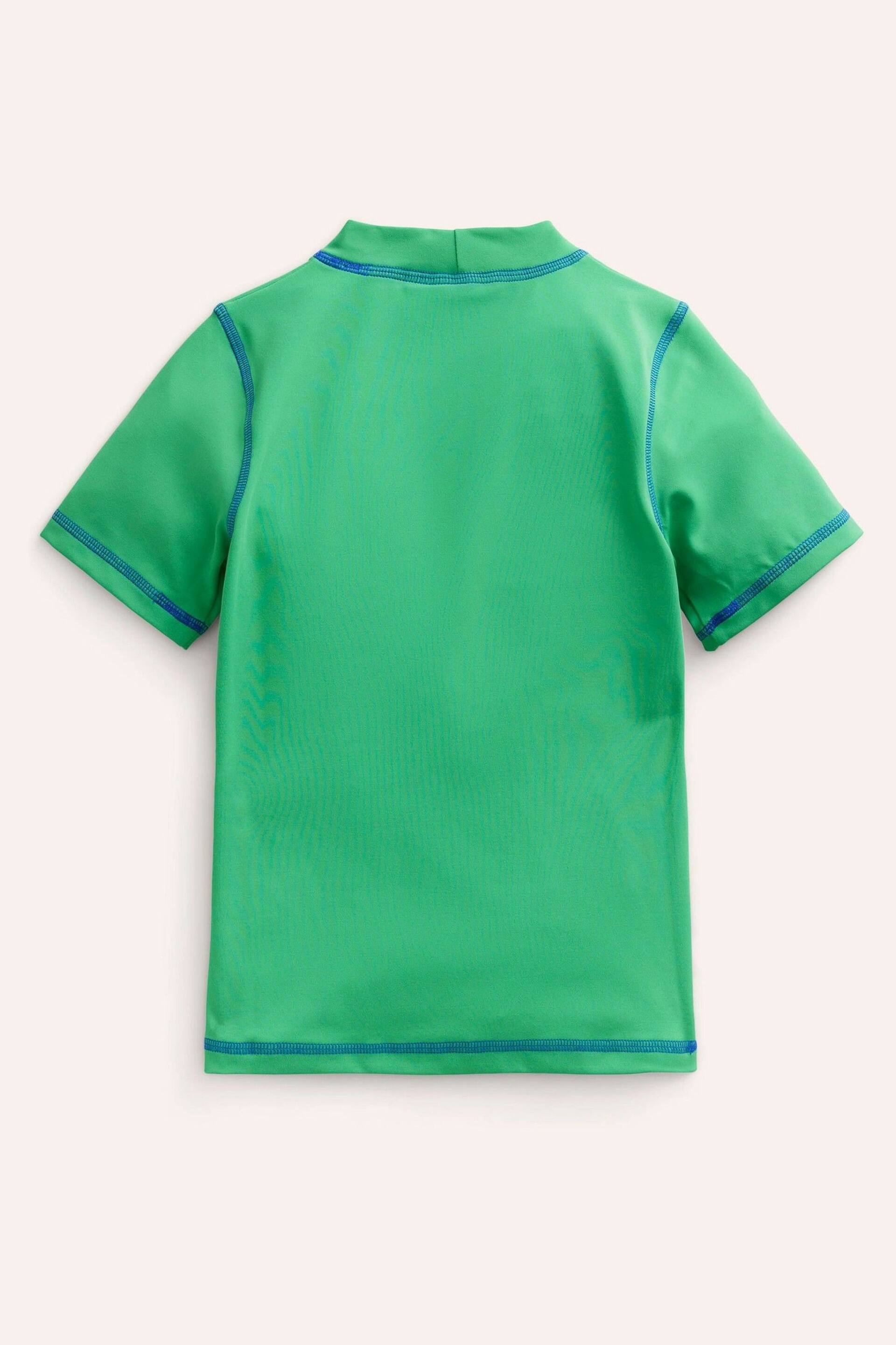 Boden Green Short Sleeve Rash Vest - Image 2 of 3