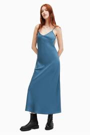 AllSaints Blue Bryony Dress - Image 3 of 6