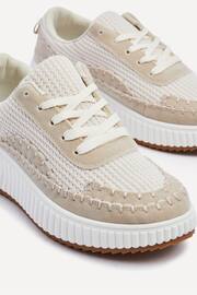 Linzi Brown Aretha Knitted Trainers With Chunky White Sole - Image 4 of 5