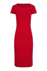 Long Tall Sally Red Flutter Sleeve Scoop Neck Dress - Image 5 of 5
